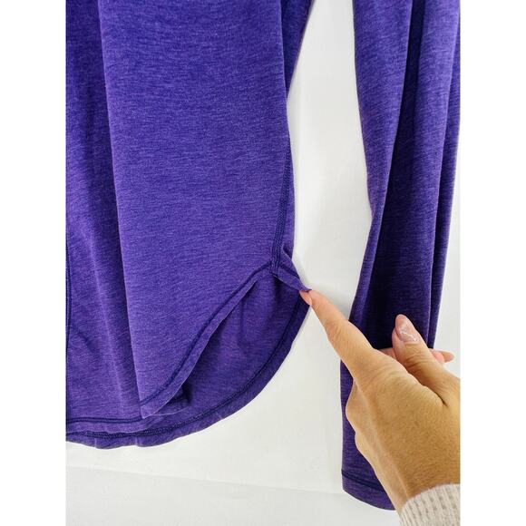 Lululemon Yogini 5 Year Long Sleeve Tee Heathered Bold Violet size 6 - Picture 6 of 10